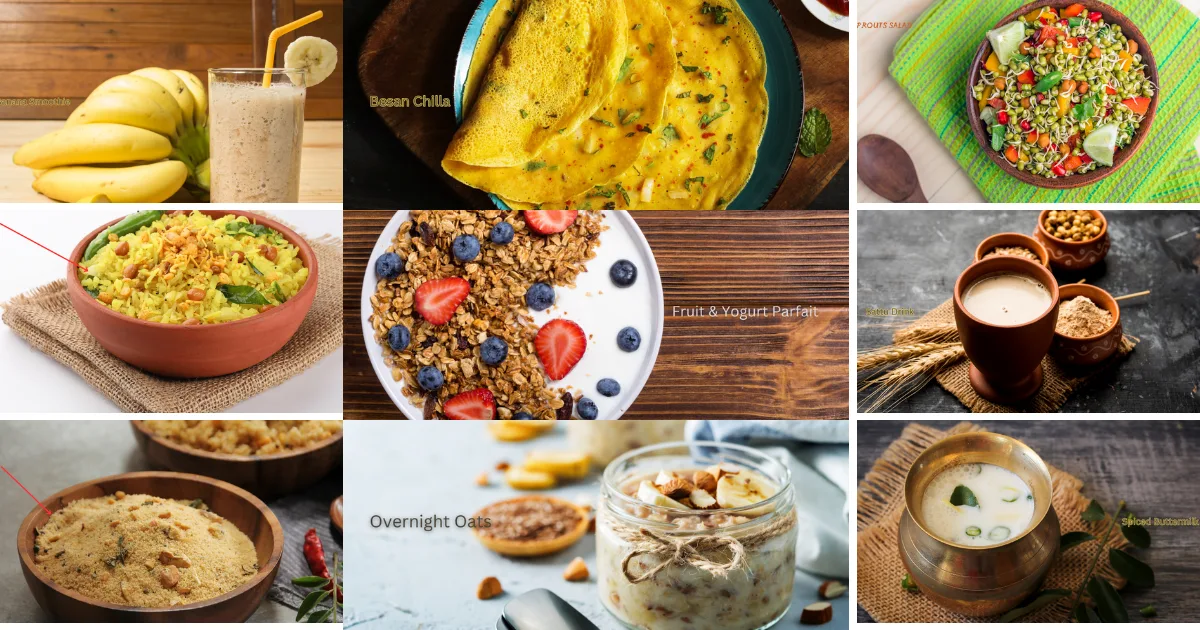 5 minute breakfast recipes indian
