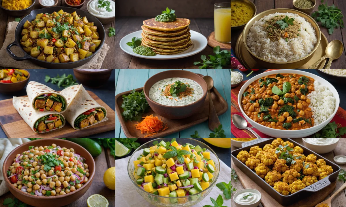 10 minute vegetarian indian recipes