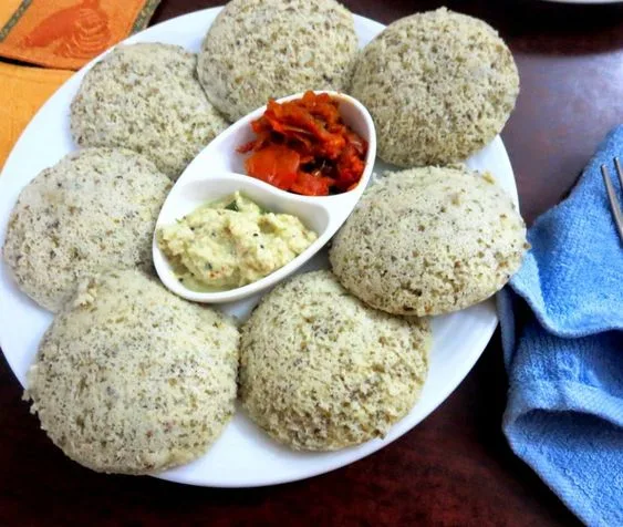Sprouted Moong Dal Idly