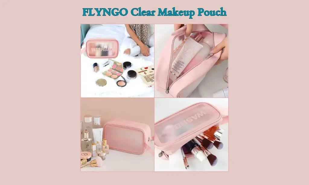 FLYNGO Clear Makeup Pouch