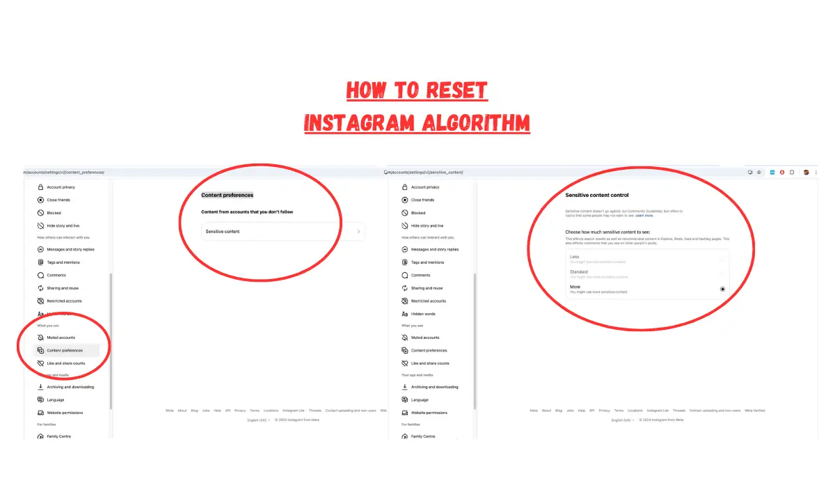 how to reset instagram algorithm