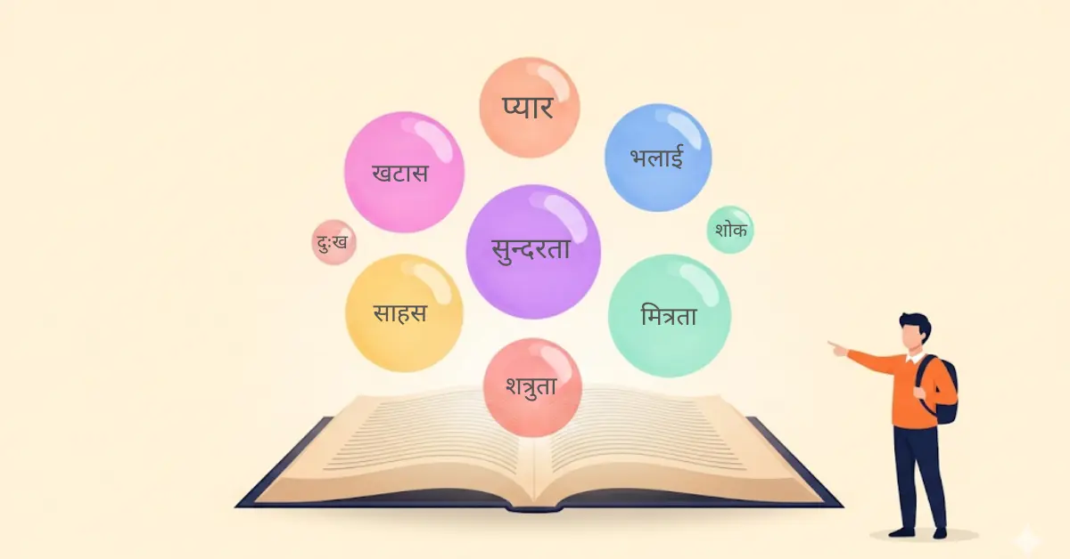भाववाचक संज्ञा के उदाहरण – 100+ भावों की सूची