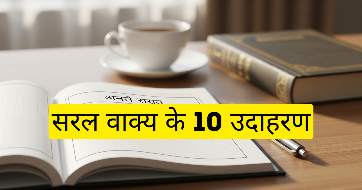 सरल वाक्य के 10 उदाहरण