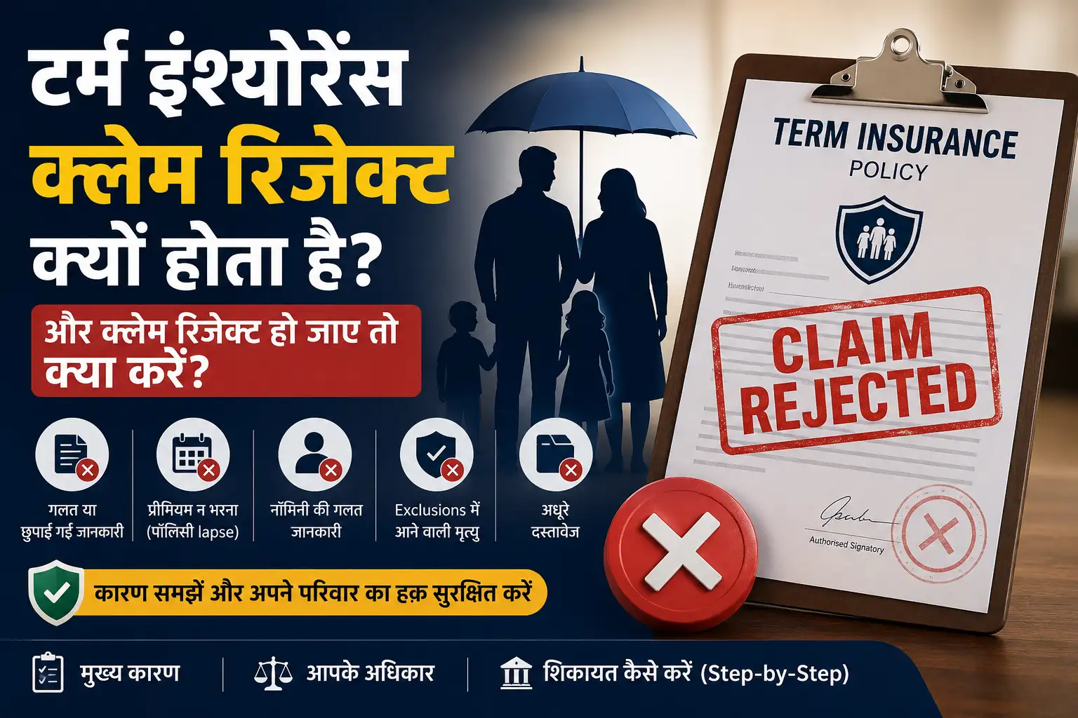 Term Insurance Claim Reject