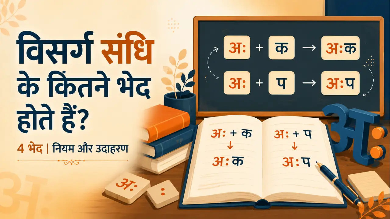 visarga sandhi ke kitne bhed hote hain