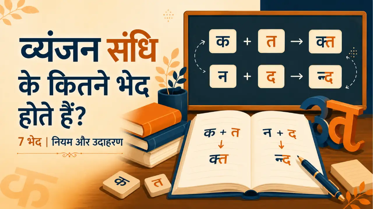vyanjan sandhi ke kitne bhed hote hain